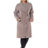 Женское пальто — кардиган MAIN'STREAM бежевого цвета
