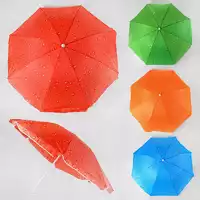 Зонт пляжный С 36390 (30) 4 цвета, d=150см, длина 180см