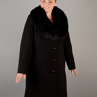 Пальто шаль черное 5506