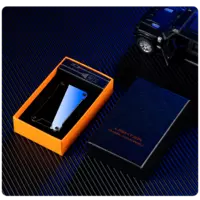 Дугова електроімпульсна запальничка з USB-зарядкою⚡️ліхтариком???? LIGHTER HL-437-Black-ice