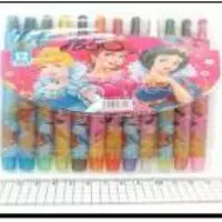 Мелки восковые Crayons "PR"L", набор 12 цв. PVC