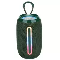 Bluetooth-колонка TG653 з RGB ПІДСВІТКОМ, speakerphone, радіо, green