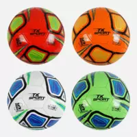 М`яч футбольний C 60507 (100) "TK Sport" 4 кольори, розмір №5, матеріал PVC, 280 грамів, гумовий балон, ВИДАЄТЬСЯ ТІЛЬКИ МІКС ВИДІВ