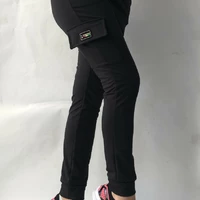 Спортивные брюки с накладными карманами N° 125 чёрные
