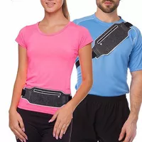 Ремень-сумка спортивная для бега и велопрогулки 10500A FDSO   Серо-черный (39508042)