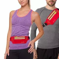 Ремень-сумка спортивная для бега и велопрогулки С-0330    Красный (39508034)