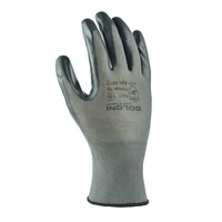 Перчатки Doloni трикотажные с нитриловым покрытием, серый, размер 10, арт. 4577