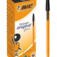 Набор шариковых ручек BIC Orange Original Fine Чёрный 0.8 мм 20 шт (3086121101144)