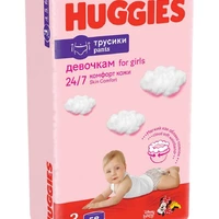 Трусики-подгузники Huggies Pants 3 Mega 6-11 кг для девочек 58 шт (5029053547480)