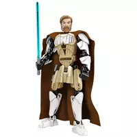 Конструктор фігурка Обі-Ван Кенобі з фільму Зоряні Війни. Іграшка конструктор Obi-Wan Kenobi Star Wars 23.5 см (82шт. деталей)