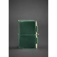 Кожаный блокнот (Софт-бук) 3.0 зеленый