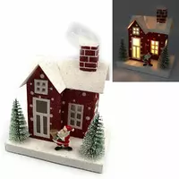 Декор новорічний Будиночок LED 3D фігура "Різдво" 13х12,5х9см, 1шт/етик.