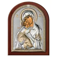 Икона серебряная "Матерь Божья Владимирская" (7.5х11см)  84080.2L.ORO