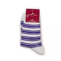 Шкарпетки жіночі (біло-фіолетові) 35-38р 150314