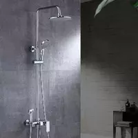 Душовий гарнітур для ванни прихованого монтажу 3в1 WanFan душова система стаціонарний душ кран Хромований