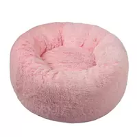 Лежак зі знімною подушкою Red Point Donut Світло-рожевий d 50 см