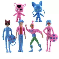 Леди баг фигурки розовые Lady bug леди баг и супер кот набор фигурок игровые фигурки 6 шт